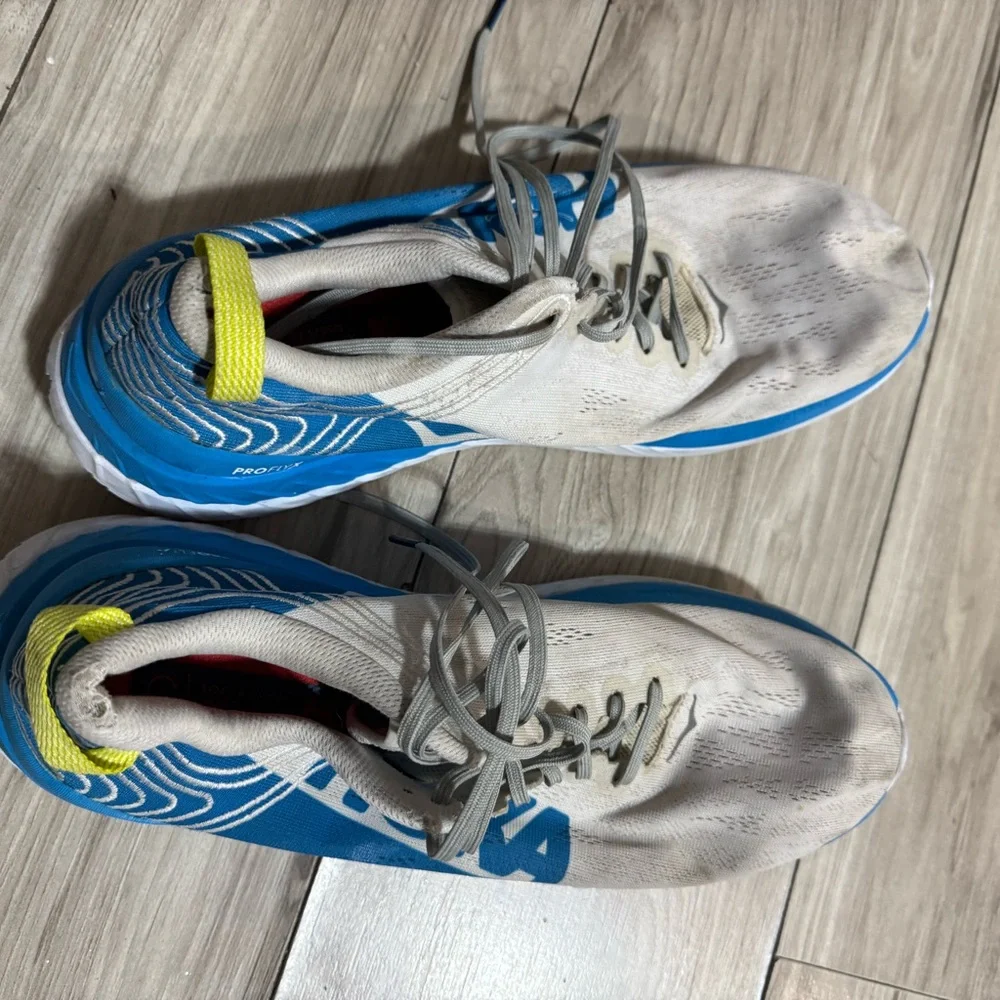 Hoka running white